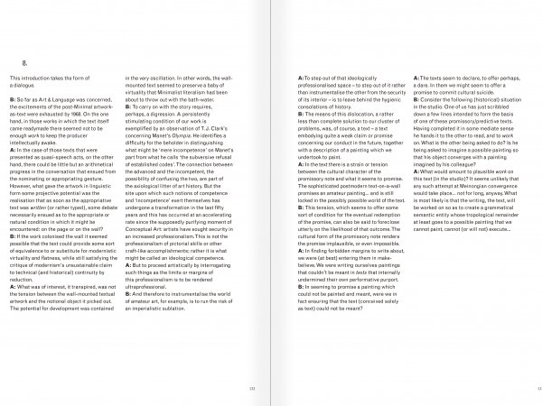 Selection from the catalogue "Art & Language Uncompleted. The Philippe Méaille Collection", pages 132 and 133