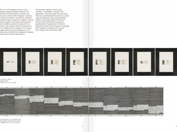 Selection from the catalogue "Art & Language Uncompleted. The Philippe Méaille Collection", pages 72 and 73
