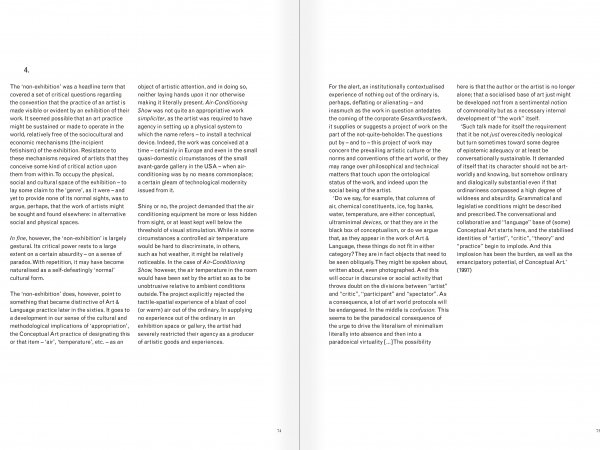 Selection from the catalogue "Art & Language Uncompleted. The Philippe Méaille Collection", pages 74 and 75