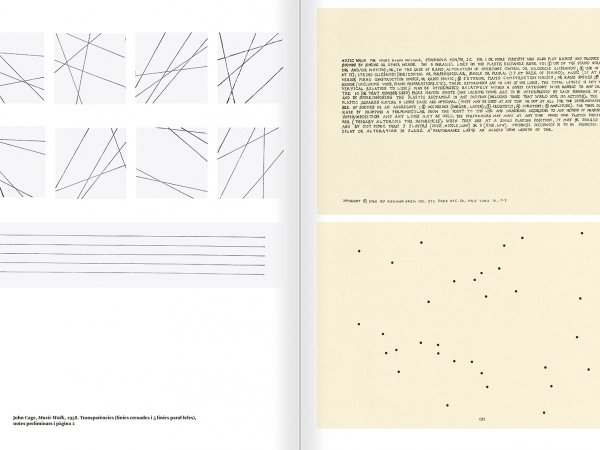 Selecció del catàleg "L'anarquia del silenci. John Cage i l'art experimental" pàgines 104 i 105