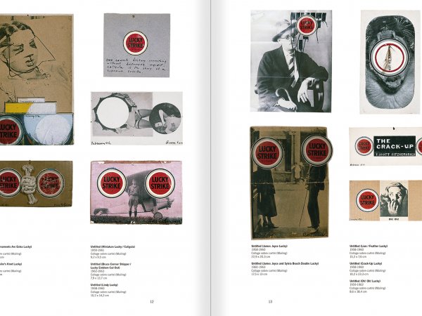 Selecció del catàleg "Ray Johnson. Please Add To & Return" pàgines 12 i 13