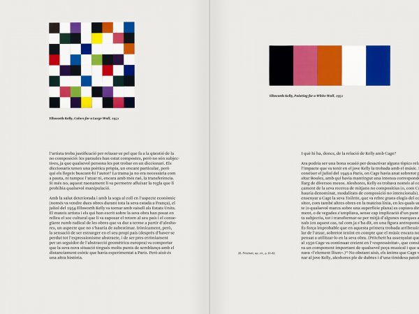 Selecció del catàleg "L'anarquia del silenci. John Cage i l'art experimental" pàgines 200 i 201