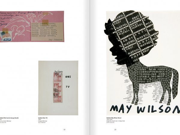 Selecció del catàleg "Ray Johnson. Please Add To & Return" pàgines 22 i 23