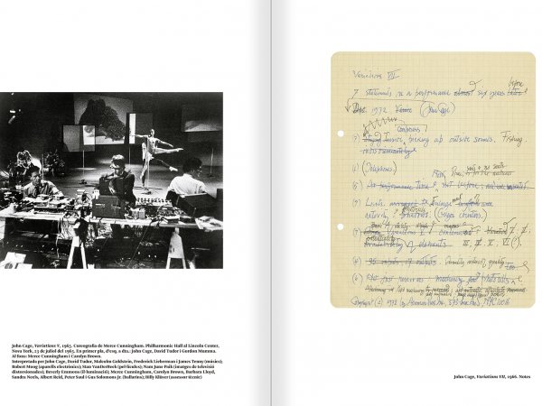 Selecció del catàleg "L'anarquia del silenci. John Cage i l'art experimental" pàgines 256 i 257