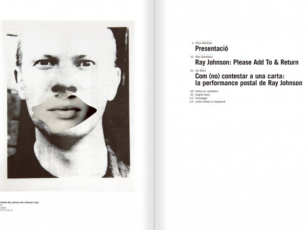 Selecció del catàleg "Ray Johnson. Please Add To & Return" pàgines 2 i 3