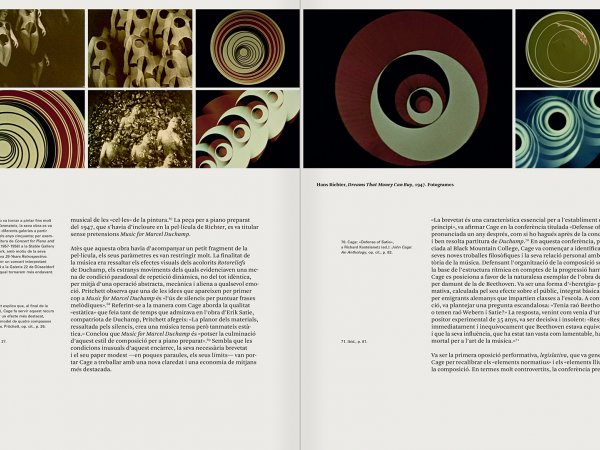 Selecció del catàleg "L'anarquia del silenci. John Cage i l'art experimental" pàgines 72 i 73