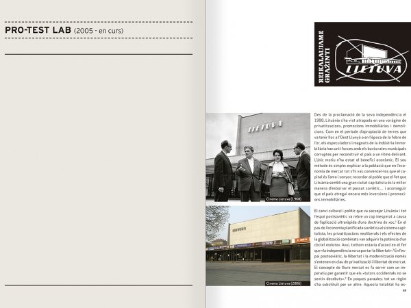 Selection from the catalogue 'Nomeda & Gediminas Urbonas. Devices for action', pages 68 and 69