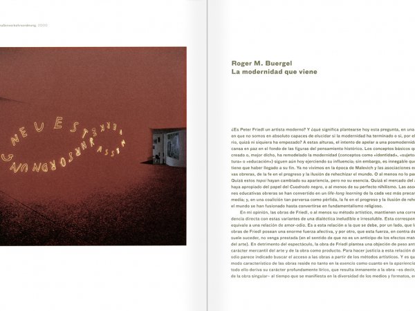 Selecció del catàleg "Peter Friedl: Obra 1964-2006" pàgines 274 i 275