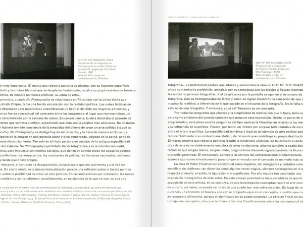 Selection from the catalogue 'Peter Friedl: Work 1964-2006', pages 84 and 85