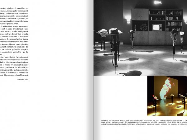Selection from the catalogue 'Francesc Torres. Da capo', pages 54 and 55