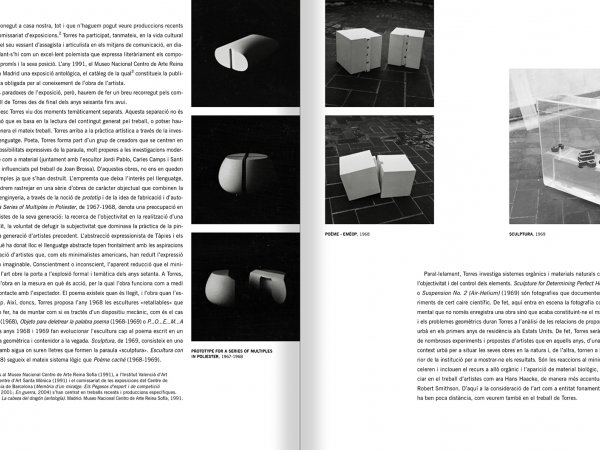 Selection from the catalogue 'Francesc Torres. Da capo', pages 7 and 8