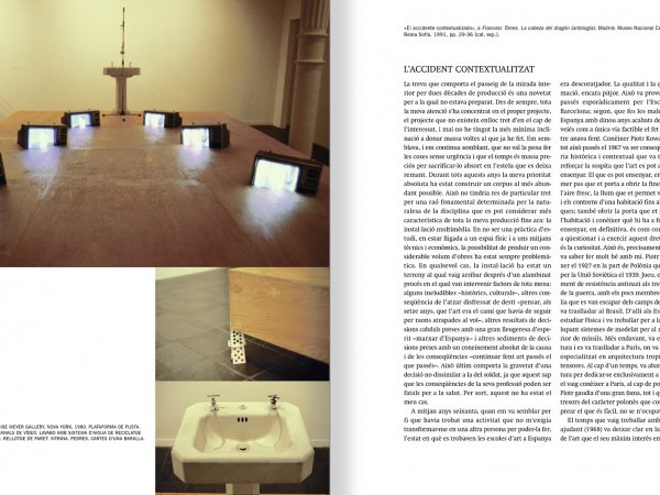 Selection from the catalogue 'Francesc Torres. Da capo', pages 128 and 129