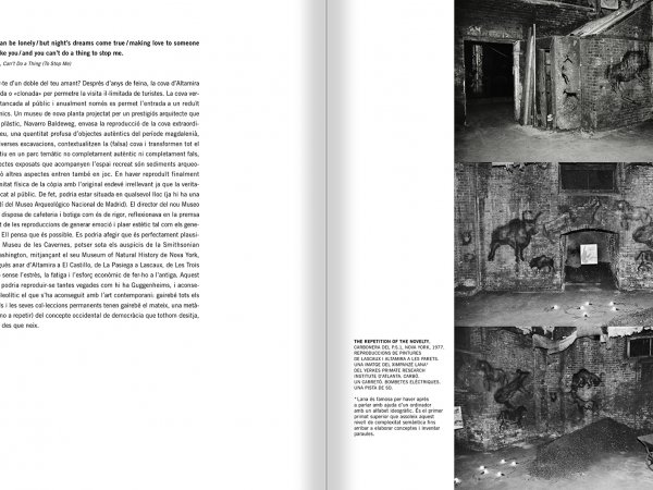 Selection from the catalogue 'Francesc Torres. Da capo', pages 162 and 163