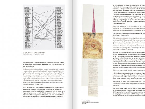 Selecció del catàleg "Nancy Spero. Dissidanses" pàgines 106 i 107