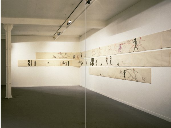 Selecció del catàleg "Nancy Spero. Dissidanses" pàgines 122 i 123