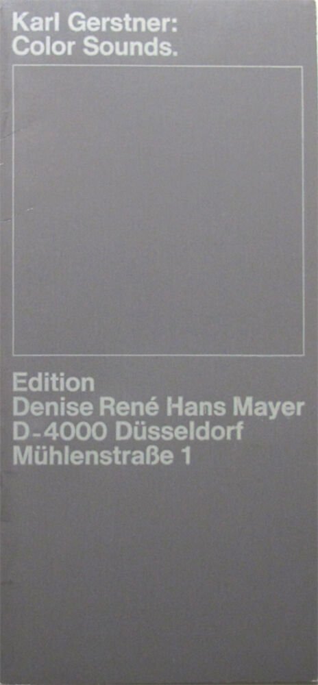 Galerie Denise Rene Hans Mayer Dusseldorf Alemanya Macba Museu D Art Contemporani De Barcelona
