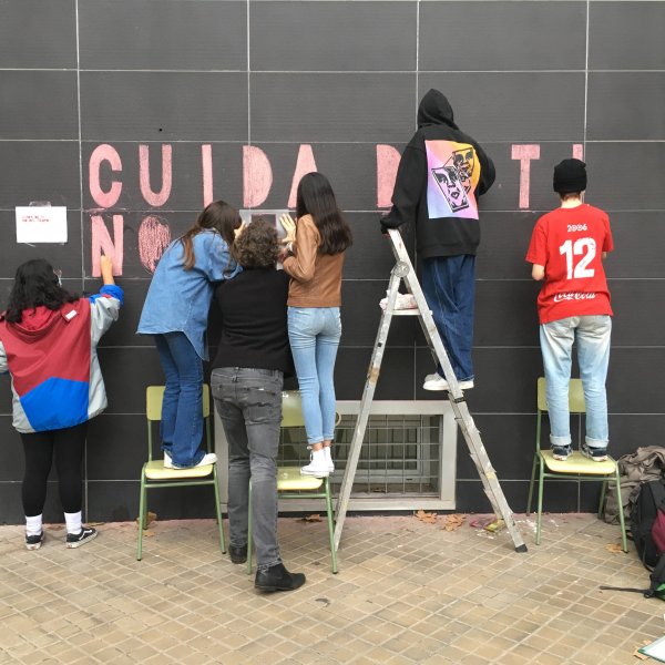 Intervenció mural En Residència