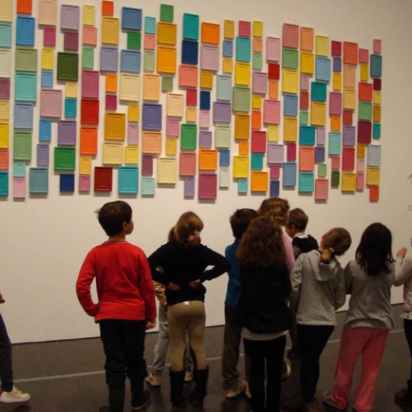 Students from the Edumar School at MACBA, 2012. Photo: Marta Berrocal