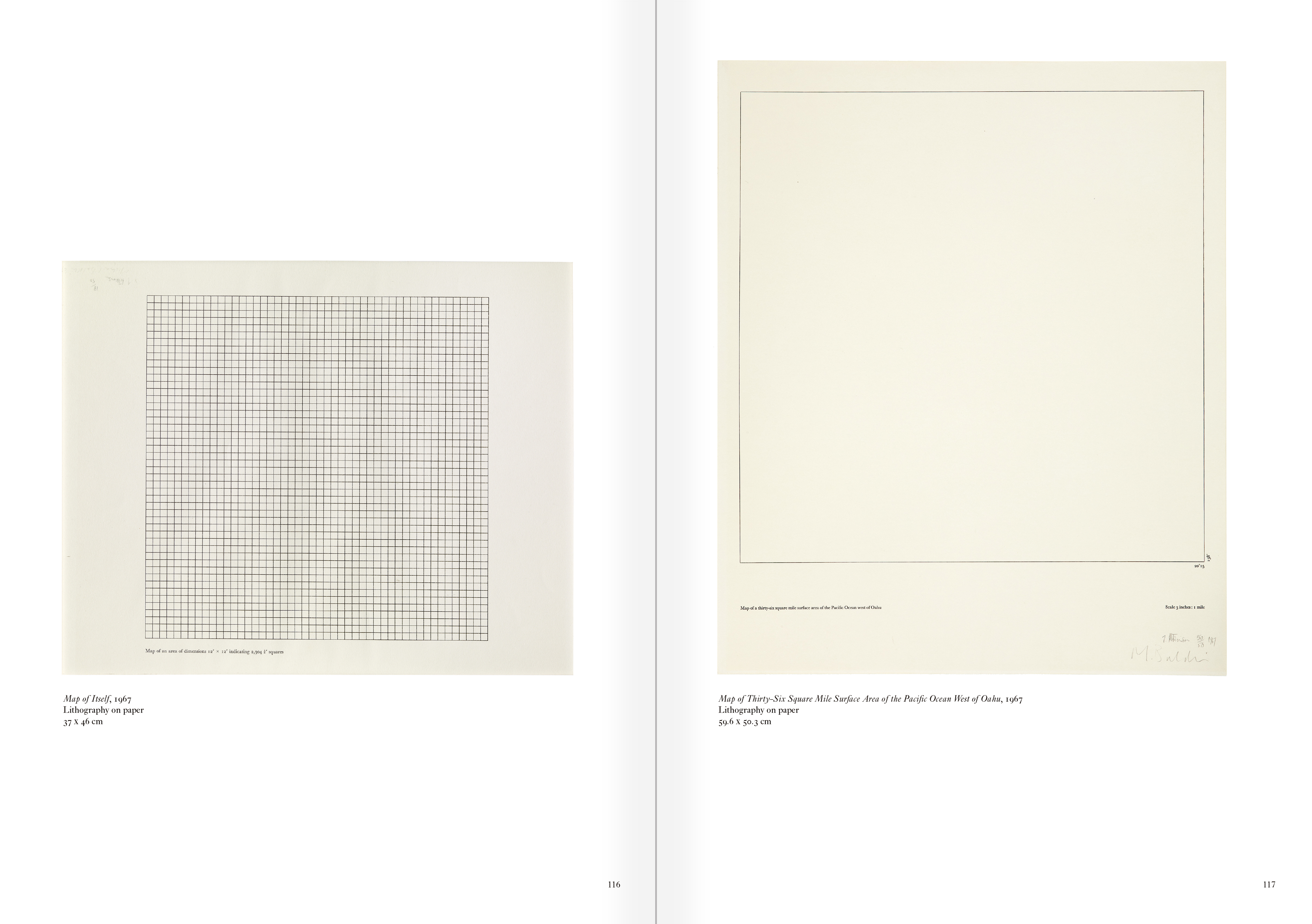 Selection from the catalogue "Art & Language Uncompleted. The Philippe Méaille Collection", pages 116 and 117
