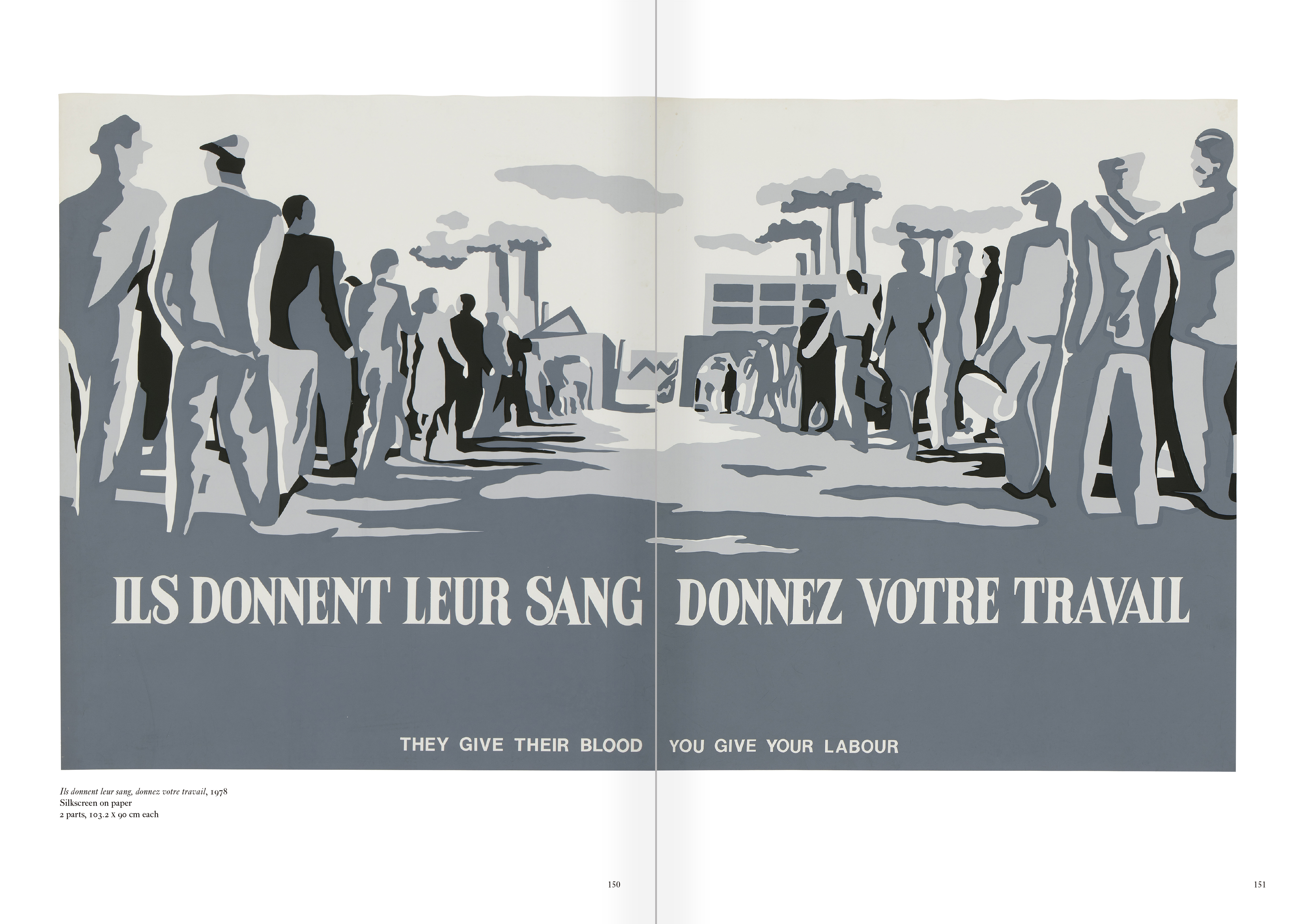 Selection from the catalogue "Art & Language Uncompleted. The Philippe Méaille Collection", pages 150 and 151