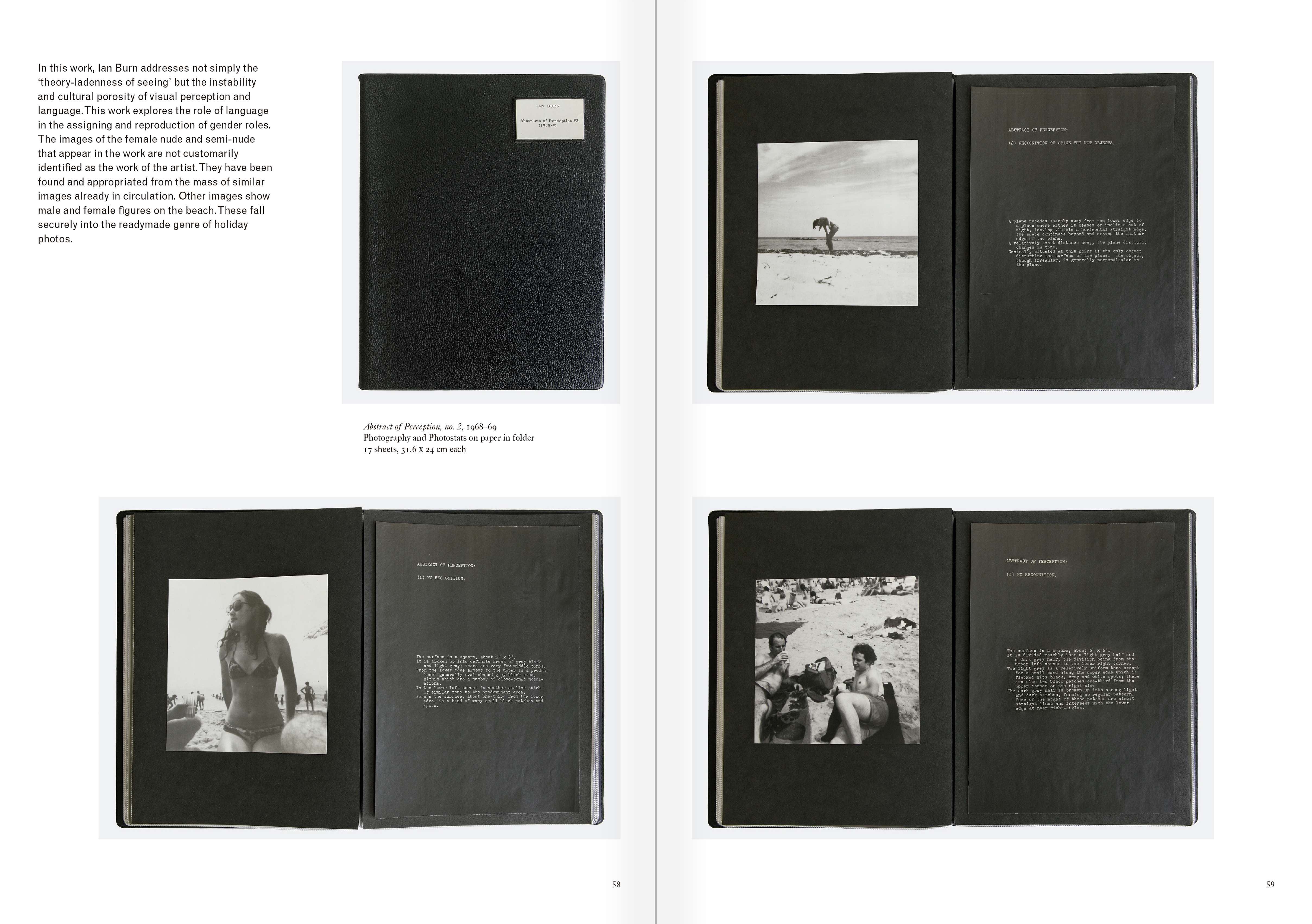 Selection from the catalogue "Art & Language Uncompleted. The Philippe Méaille Collection", pages 58 and 59
