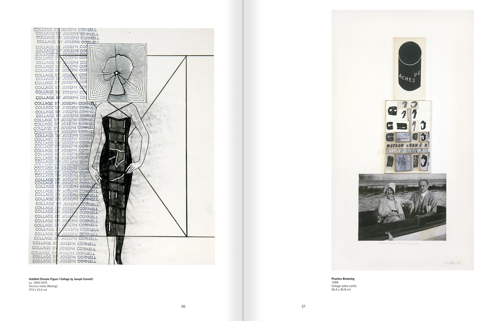 Selecció del catàleg "Ray Johnson. Please Add To & Return" pàgines 26 i 27