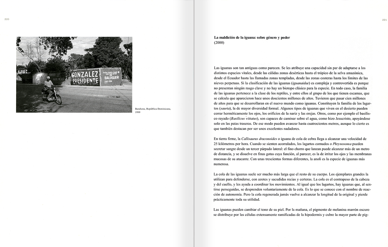 Selection from the catalogue 'Peter Friedl: Work 1964-2006', pages 220 and 221