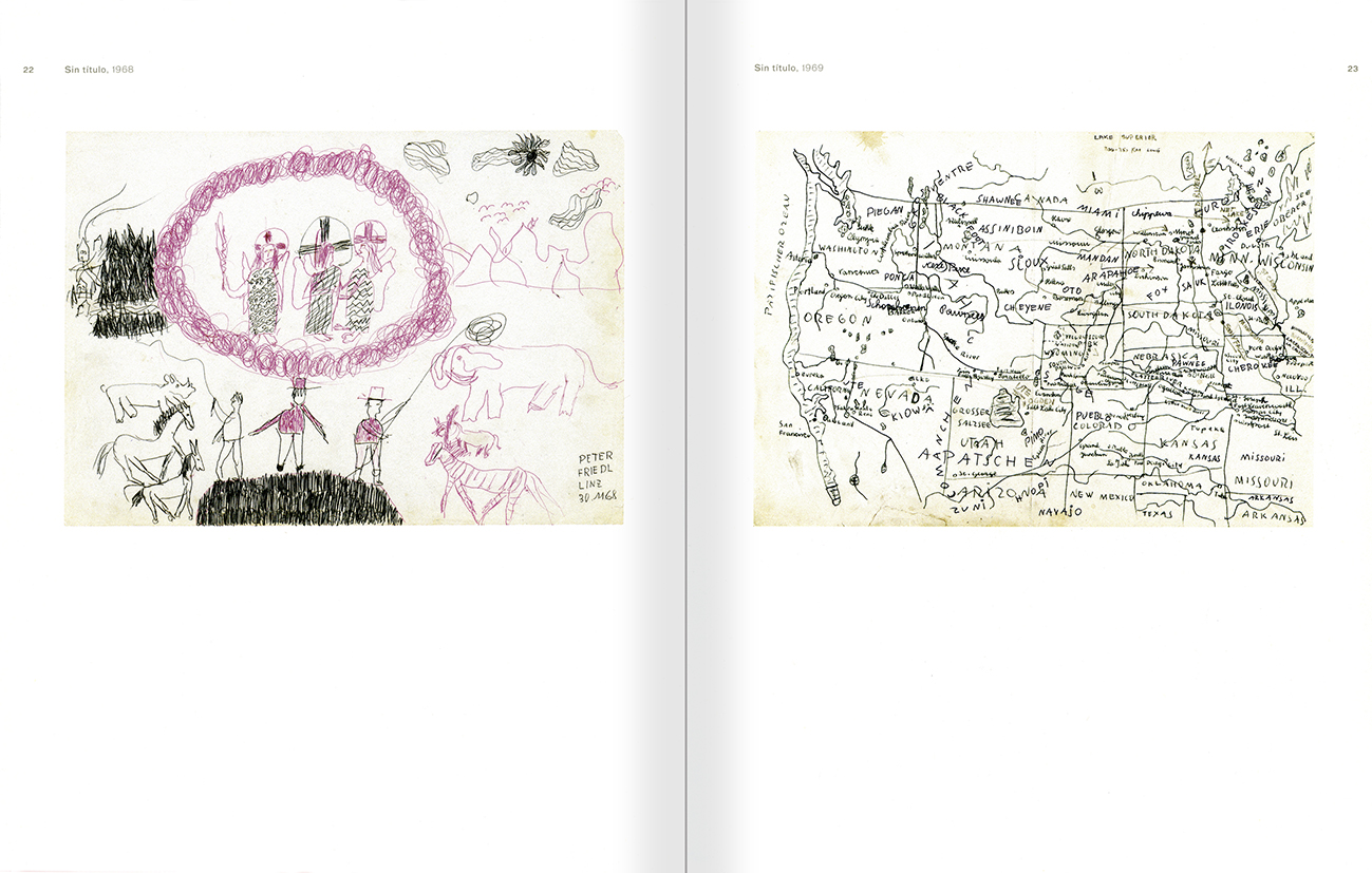 Selection from the catalogue 'Peter Friedl: Work 1964-2006', pages 22 and 23
