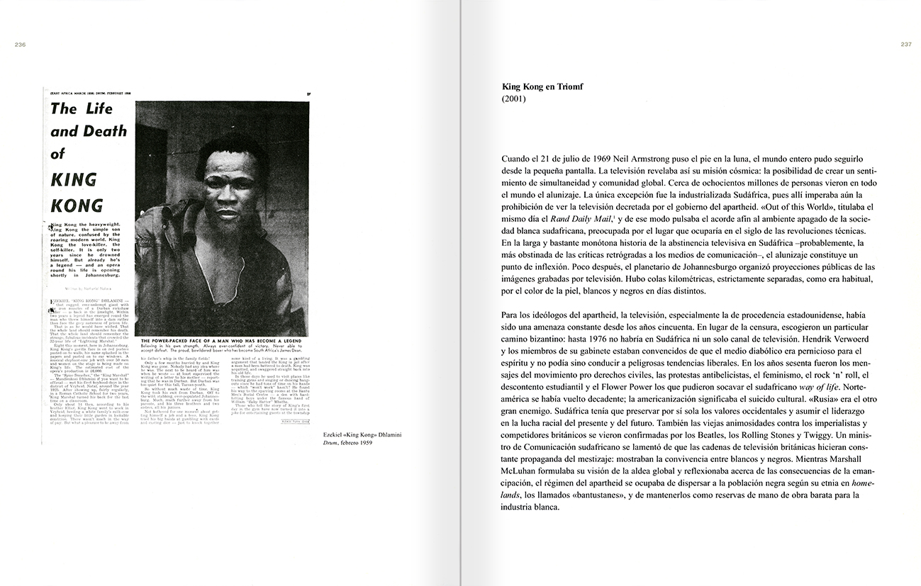 Selection from the catalogue 'Peter Friedl: Work 1964-2006', pages 236 and 237