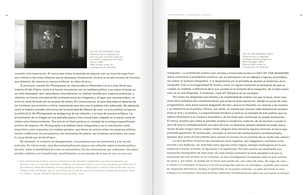 Selection from the catalogue 'Peter Friedl: Work 1964-2006', pages 84 and 85