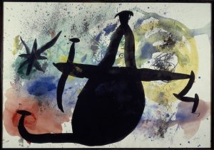 Joan Miró, Femme dans la nuit, 1970