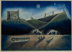 Joan Ponç, Carrer sense cap mèrit arqueològic, 1951