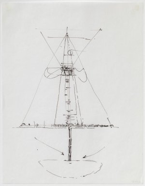 Gordon Matta-Clark, Sky Hook (Study for a Balloon Building), 1978
