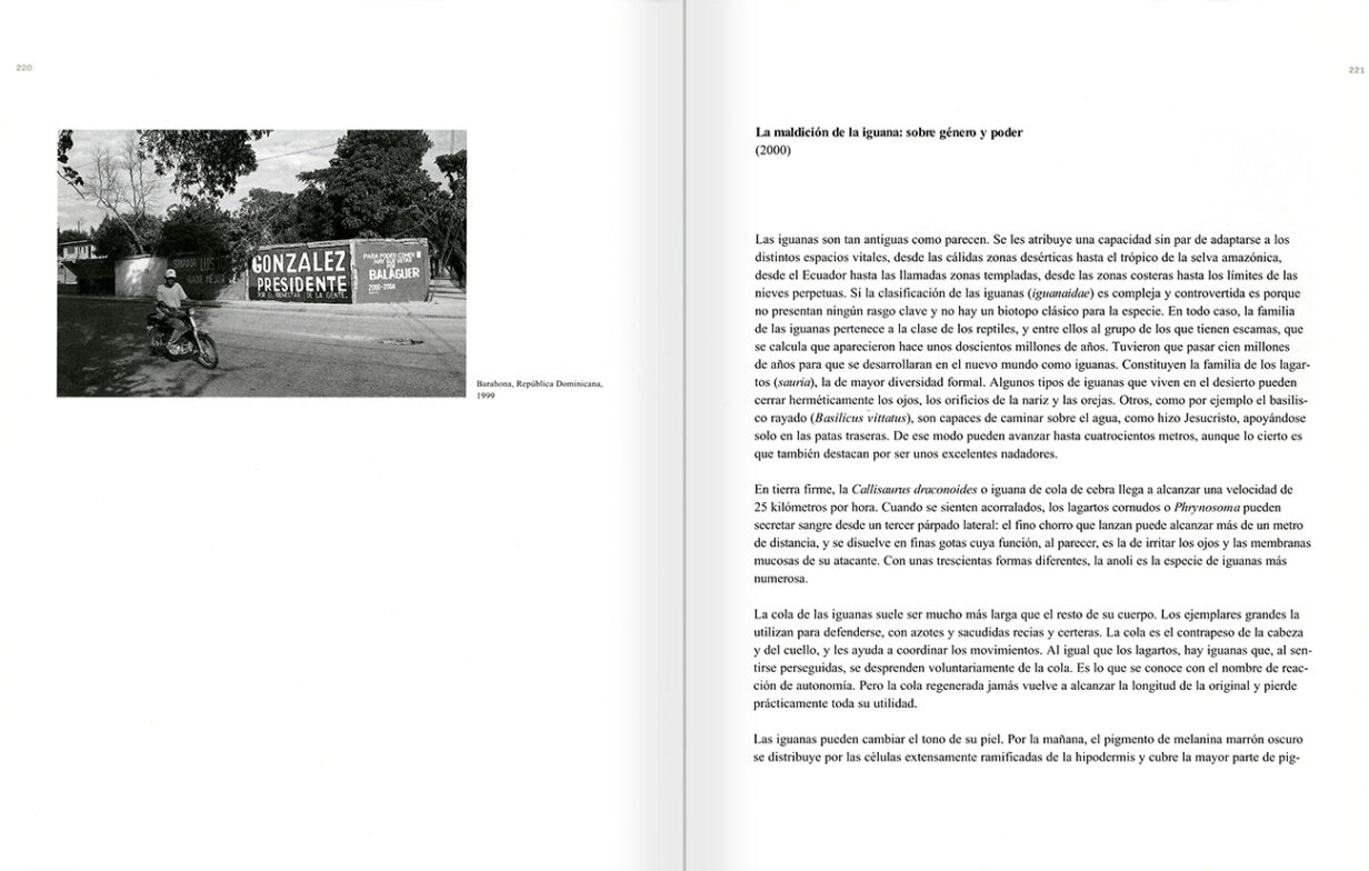 Selecció del catàleg "Peter Friedl: Obra 1964-2006" pàgines 220 i 221