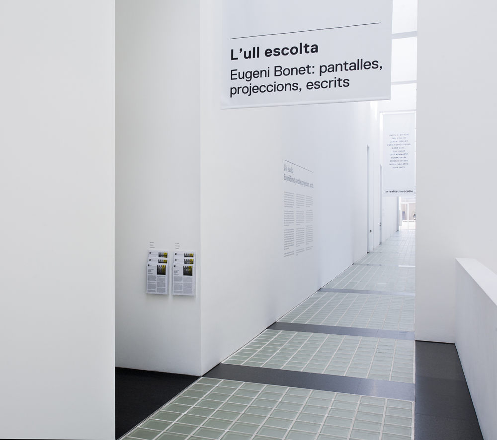 'The Listening Eye. Eugeni Bonet: Screens, Projections, Writings' exhibition views, 2014