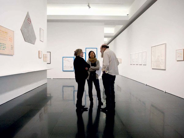 Views of the exhibition "Written on the Wind. Lawrence Winer, 2013"