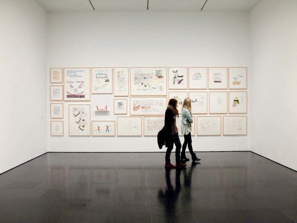 Views of the exhibition "Written on the Wind. Lawrence Winer, 2013"