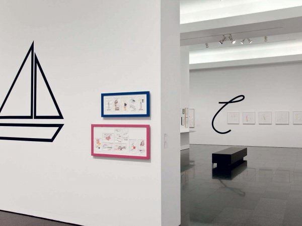 Views of the exhibition "Written on the Wind. Lawrence Winer, 2013"