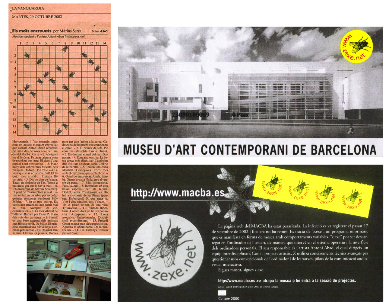 Composición de elementos pertenecientes a la exposición 