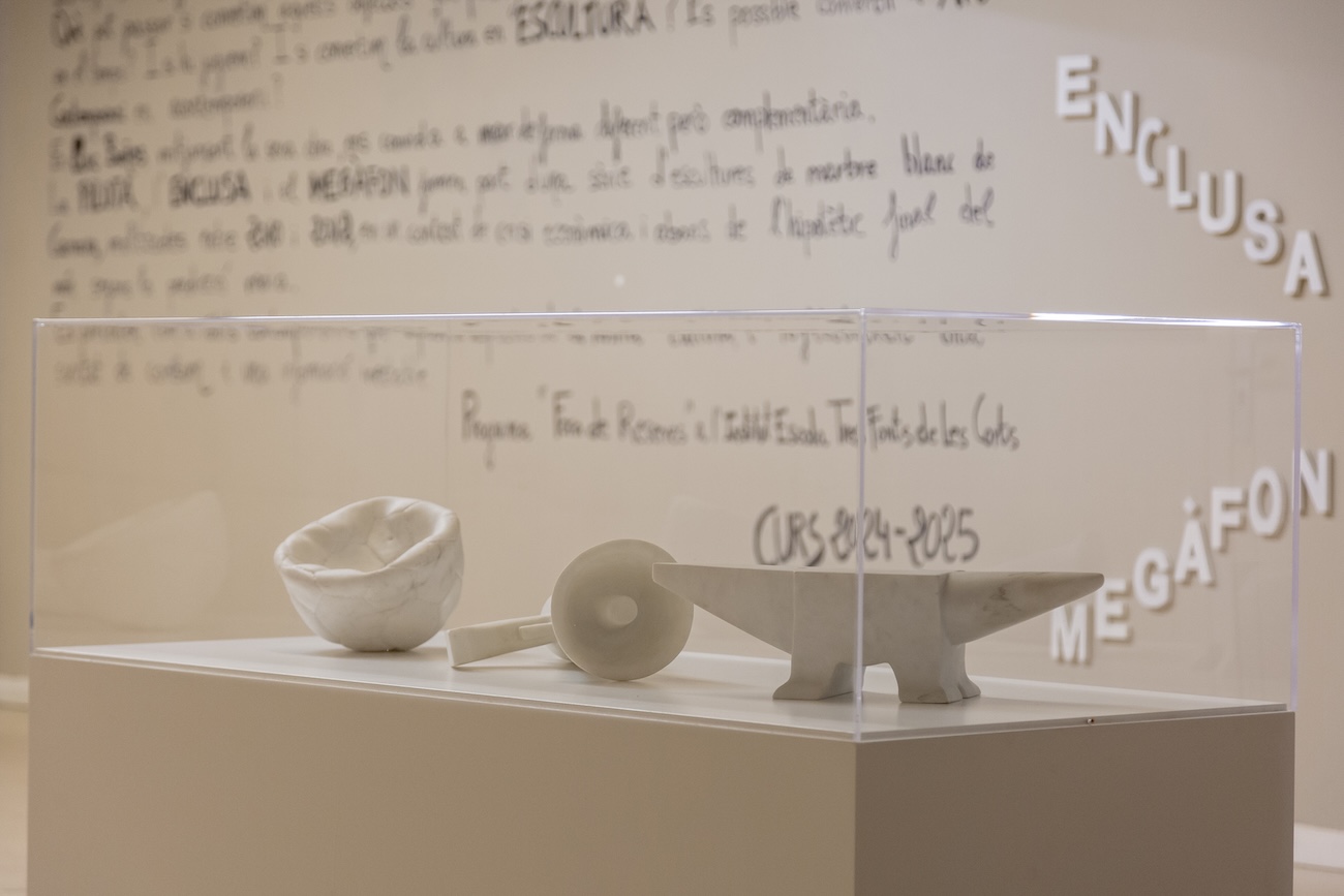 Institut Escola Tres Fonts acollint "Megàfon (Sèrie: “Mirrors”)", de Lluc Baños Aixalà