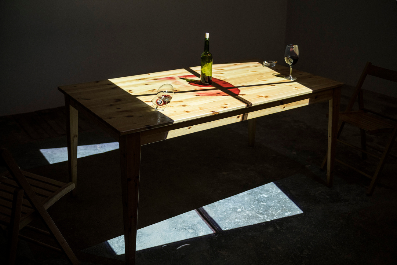 Dionis Escorsa, "In vino veritas", 2003, projection at Loop. Courtesy of RocioSantaCruz