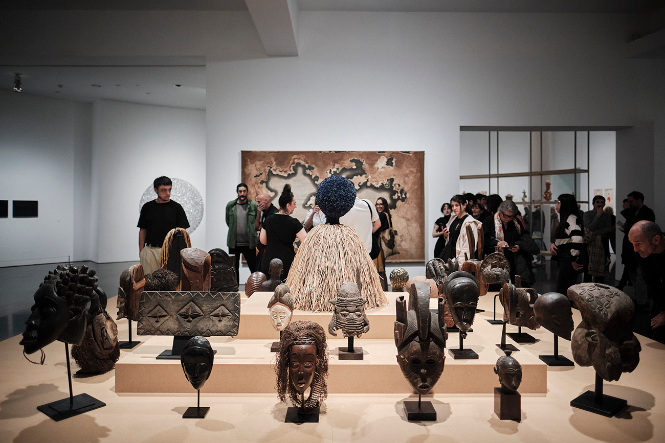 Views from the exhibition "Project a Black Planet: The Art and Culture of Panafrica". Photo: Miquel Coll, 2025