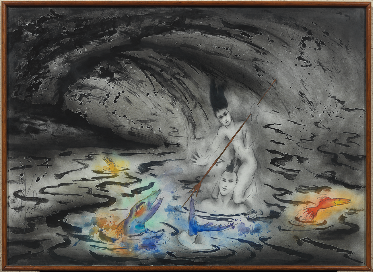 Josep Uclés "Composició", 1985. Col·lecció MACBA. Dipòsit de la Generalitat de Catalunya. Col·lecció Nacional d'Art. Antiga Col·lecció Salvador Riera