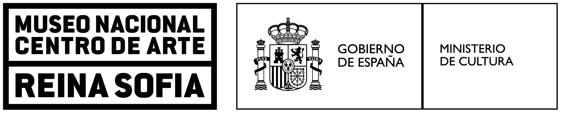 Logotip del Museu Nacional Centre d'Art Reina Sofía amb la identitat institucional del Govern d'Espanya i del Ministeri de Cultura