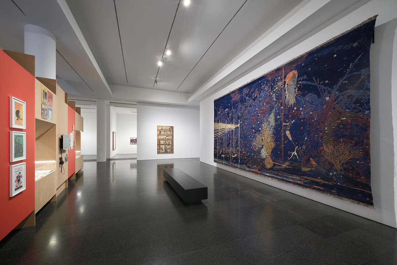 Vistes de l'exposició "Projectar un planeta negre. L’art i la cultura de Panàfrica", 2025. Foto: Miquel Coll