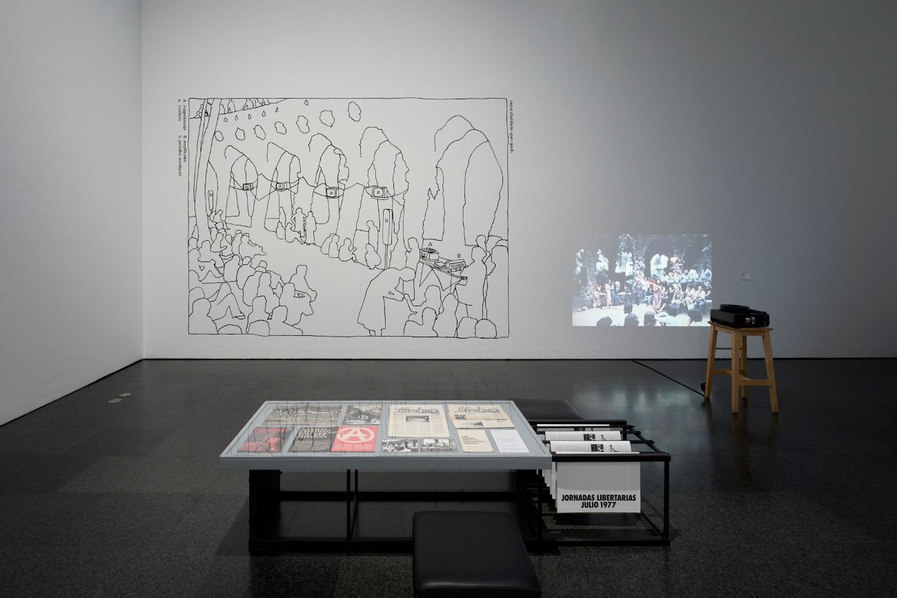 Exhibition views of "The Act of Filming: Video in the MACBA Collection", 2026. Photo: Miquel Coll